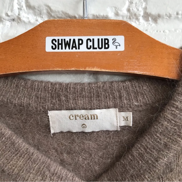 CREAM taupe brown light knit sweater - Picture 2 of 3
